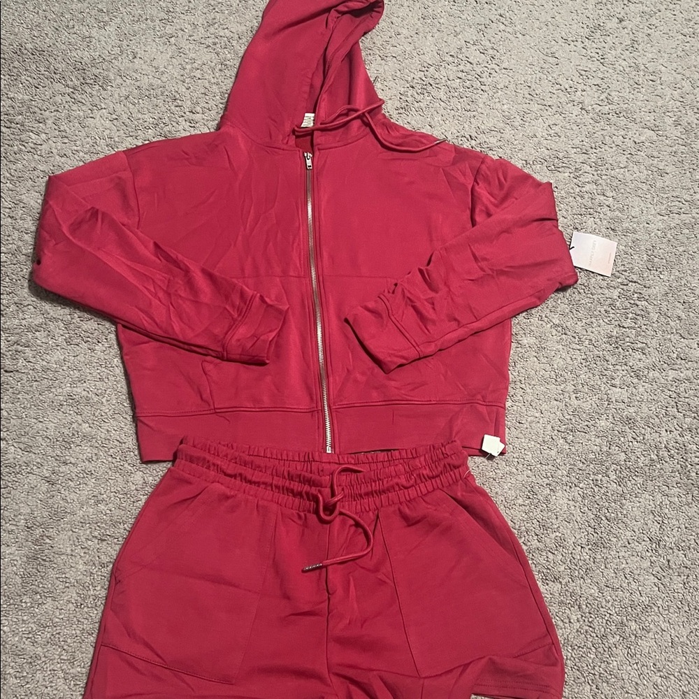 Pink Hoodie and Jogger Set